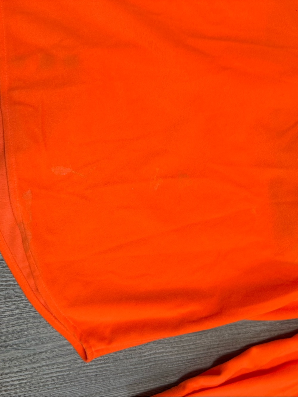 Cabelas Mens M Blaze Orange Fleece Hunting Shirt Utility Pocket Vented Back - Picture 8 of 10